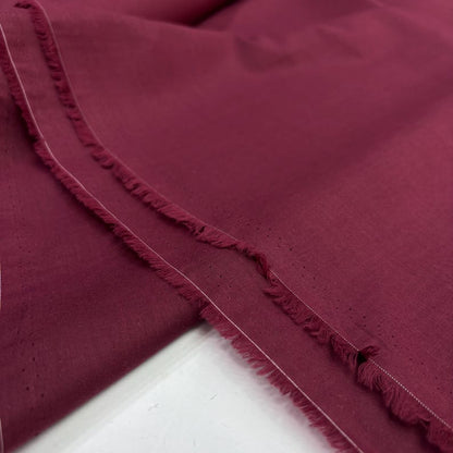 Burgundy Cotton Voile Fabric, for Scarves & Dresses