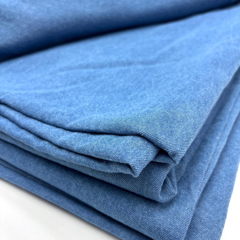Stonewashed Cotton Denim, for Jackets & Jeans