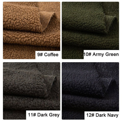 Lamb Velvet Fabric, Curly Lamb Faux Fur for Coats & Costumes - Coffee