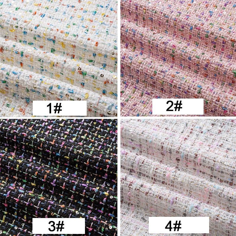 Tweed Fabric, Woven for Coats, Dresses & Hats - Color 1