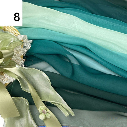 Ombre Chiffon Fabric, Lightweight 2-Tone for Dresses & Scarves - Color 7