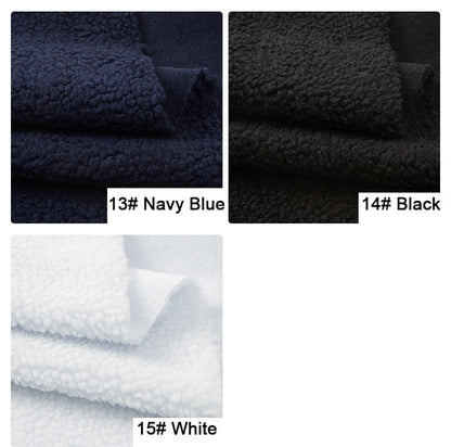 Lamb Velvet Fabric, Curly Lamb Faux Fur for Coats & Costumes - Navy Blue