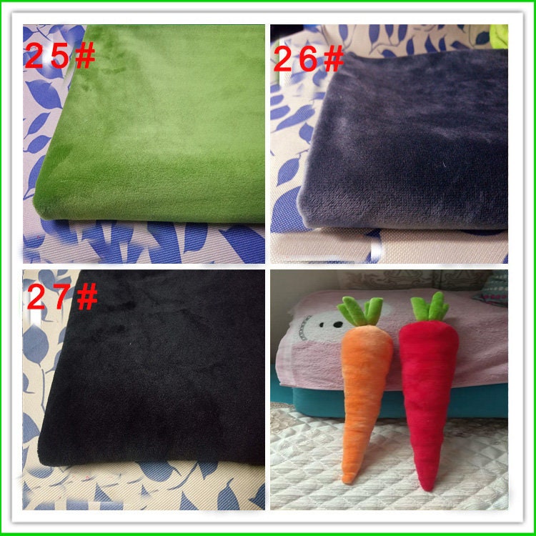 Solid Plush Smooth Minky Fabric for Toys & Baby Blankets - Color 24