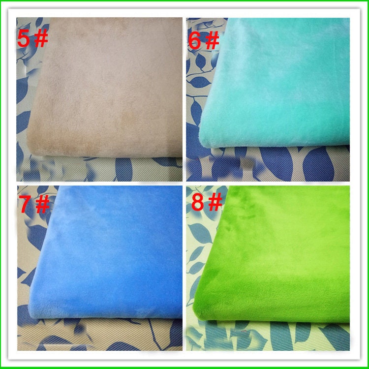 Solid Plush Smooth Minky Fabric for Toys & Baby Blankets - Color 4