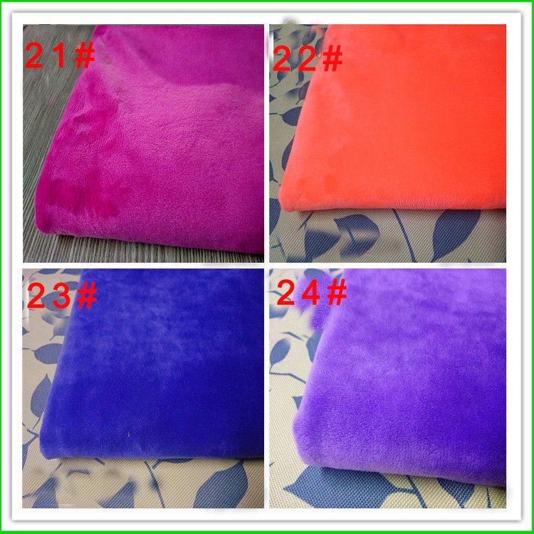 Solid Plush Smooth Minky Fabric for Toys & Baby Blankets - Color 20
