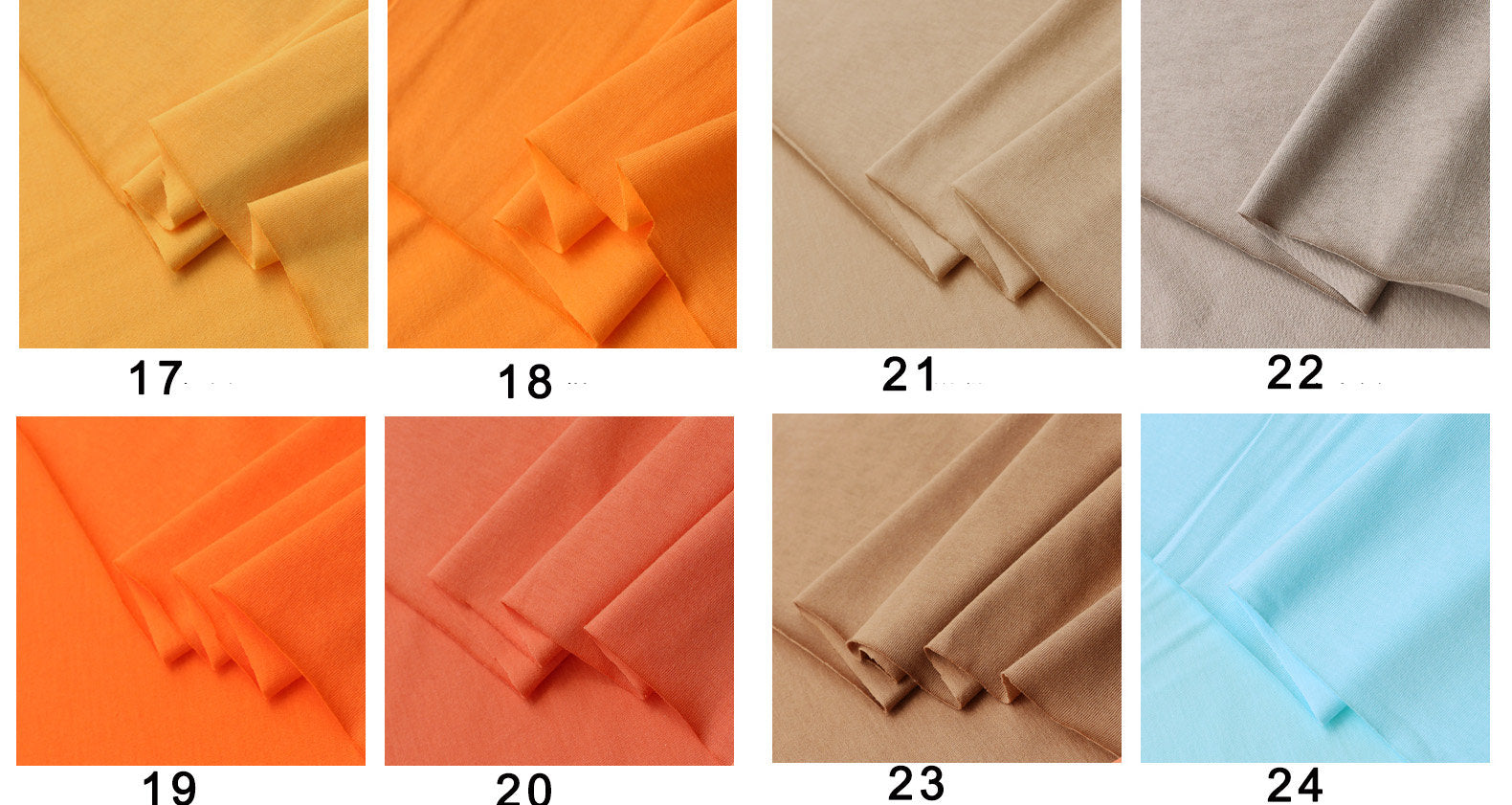 Cotton Jersey Knit Fabric, 100% Cotton for T-Shirts & Dresses - Color 17