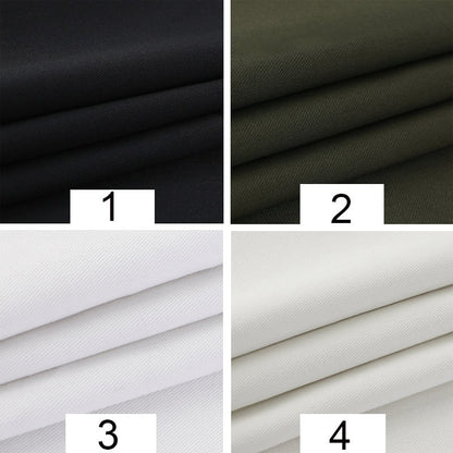 Cotton Twill Fabric, for Pants & Jackets - Black