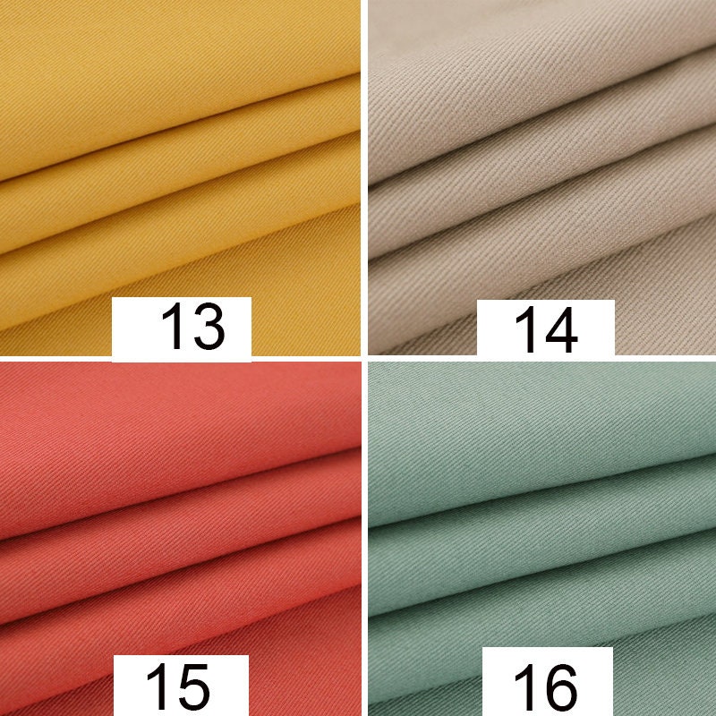 Twill Cotton Fabric, 100% Cotton for Jackets & Bags - Ginger