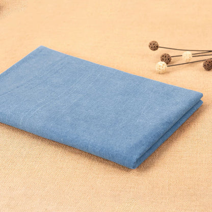 Indigo Dyed Cotton Fabric, for Sashiko & Dresses - Light Blue