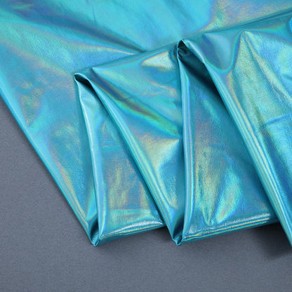 Iridescent Stretch Stage Fabric, for Backdrops & Costumes - Sky Blue