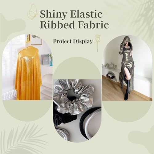 Rib Knit Metallic - Silver