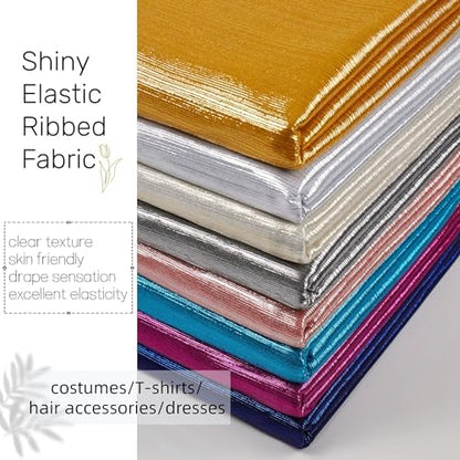 Rib Knit Metallic - Gold