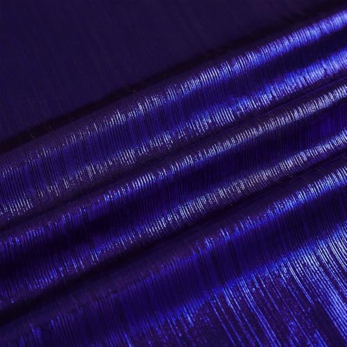 Rib Knit Metallic - Blue Swatch