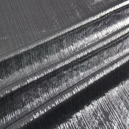 Rib Knit Metallic - Silver Swatch