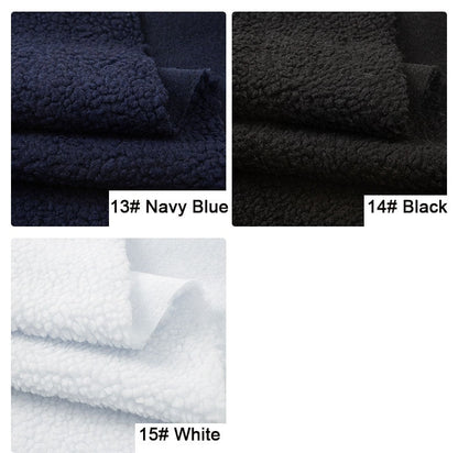 Lamb Velvet Fabric, Curly Lamb Faux Fur for Coats & Costumes - Navy Blue