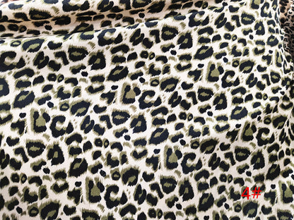 Leopard Print Chiffon Fabric, Sheer Polyester for Dresses & Scarves - Leopard 4