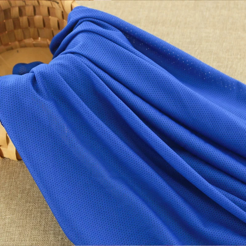 Mesh Fabric, Solid, for Sportswear & Linings, 57 in Wide - Royal Blue