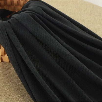 Mesh Fabric, Solid, for Sportswear & Linings, 57 in Wide - Black