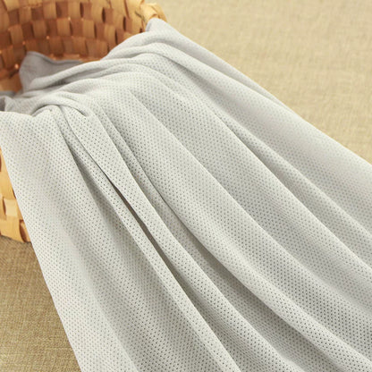 Mesh Fabric, Solid, for Sportswear & Linings, 57 in Wide - Light Grey