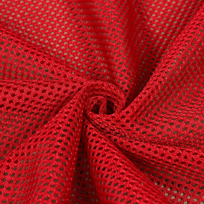 Mesh Fabric, Solid, for Sportswear & Linings, 57 in Wide - Red