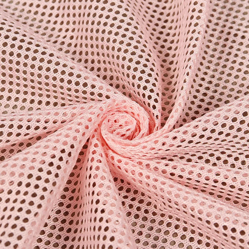 Mesh Fabric, Solid, for Sportswear & Linings, 57 in Wide - Soft Pink
