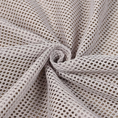 Mesh Fabric, Solid, for Sportswear & Linings, 57 in Wide - Light Grey