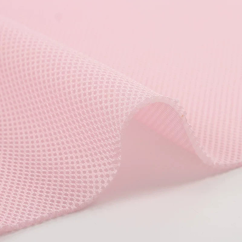 Mesh Fabric, Solid, for Sportswear & Linings, 57 in Wide - Pink Red