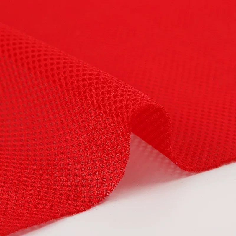 Mesh Fabric, Solid, for Sportswear & Linings, 57 in Wide - Scarlet