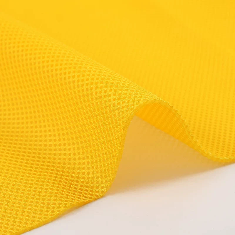 Mesh Fabric, Solid, for Sportswear & Linings, 57 in Wide - Yellow