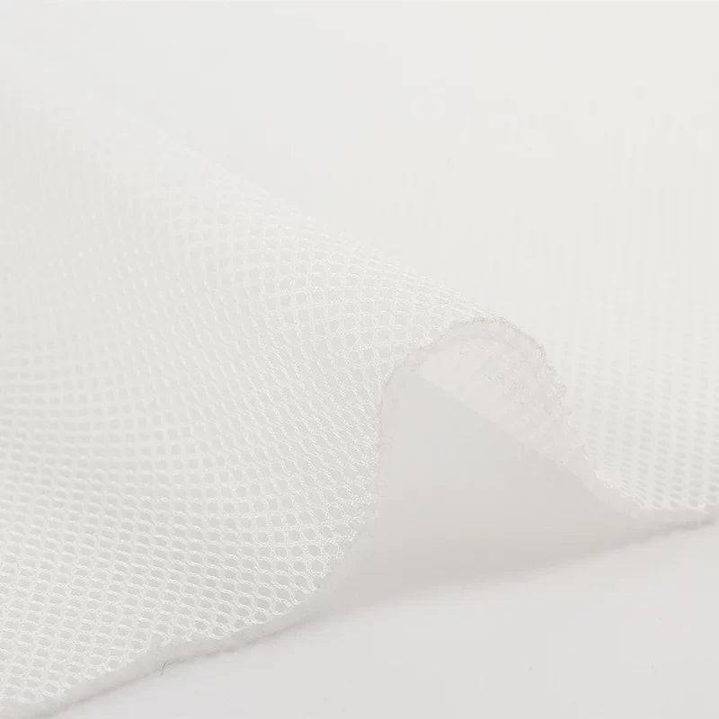 Mesh Fabric, Solid, for Sportswear & Linings, 57 in Wide - Natural White
