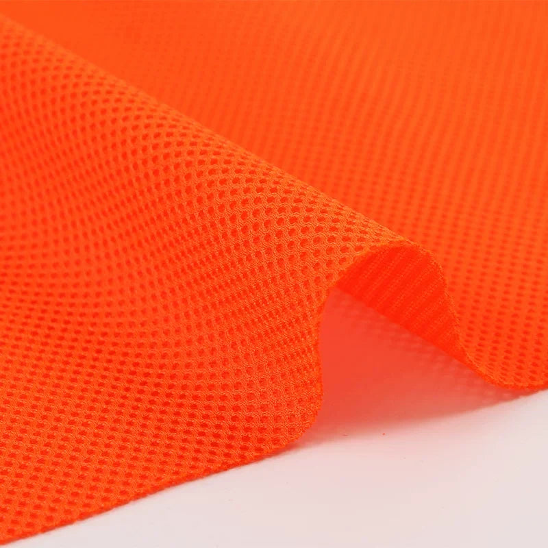 Mesh Fabric, Solid, for Sportswear & Linings, 57 in Wide - Fluorescent Orange