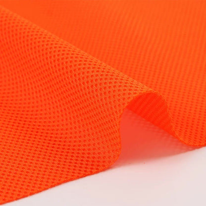 Mesh Fabric, Solid, for Sportswear & Linings, 57 in Wide - Fluorescent Orange