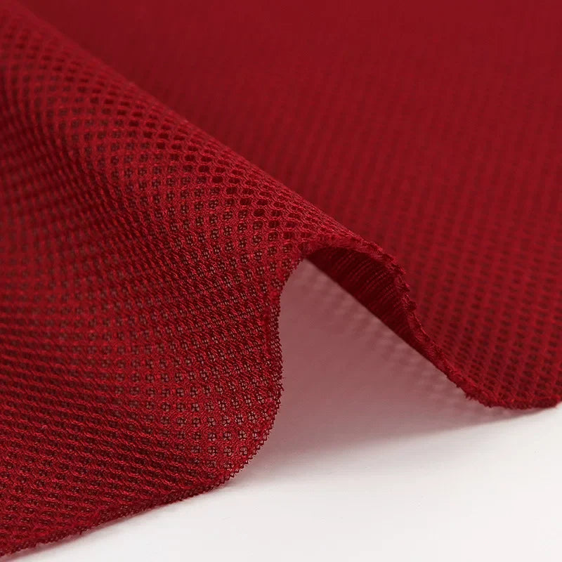 Mesh Fabric, Solid, for Sportswear & Linings, 57 in Wide - Wine Red