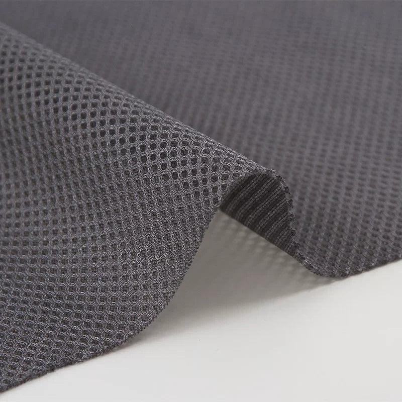 Mesh Fabric, Solid, for Sportswear & Linings, 57 in Wide - Dark Grey