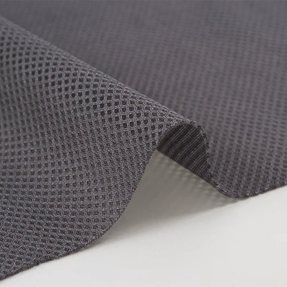 Mesh Fabric, Solid, for Sportswear & Linings, 57 in Wide - Dark Grey