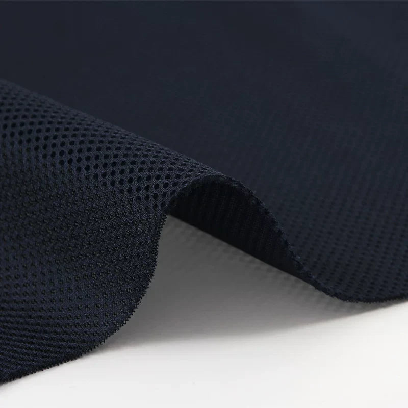 Mesh Fabric, Solid, for Sportswear & Linings, 57 in Wide - Navy