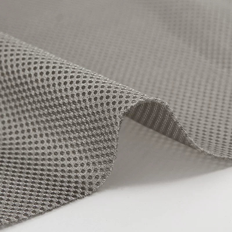 Mesh Fabric, Solid, for Sportswear & Linings, 57 in Wide - Medium Grey