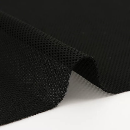 Mesh Fabric, Solid, for Sportswear & Linings, 57 in Wide - Black