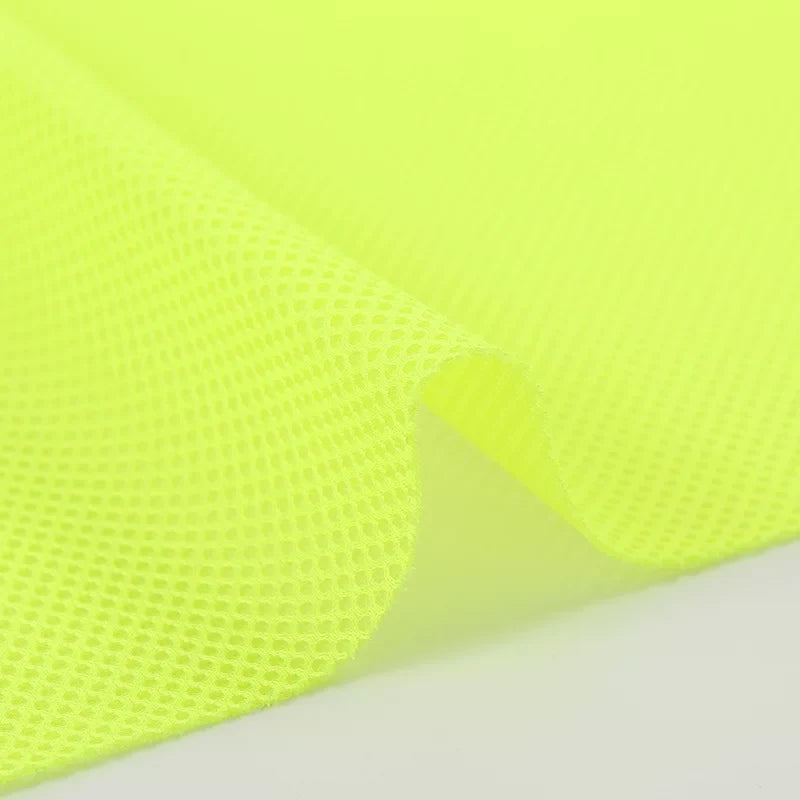 Mesh Fabric, Solid, for Sportswear & Linings, 57 in Wide - Fluorescent Yellow