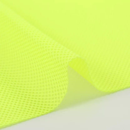 Mesh Fabric, Solid, for Sportswear & Linings, 57 in Wide - Fluorescent Yellow