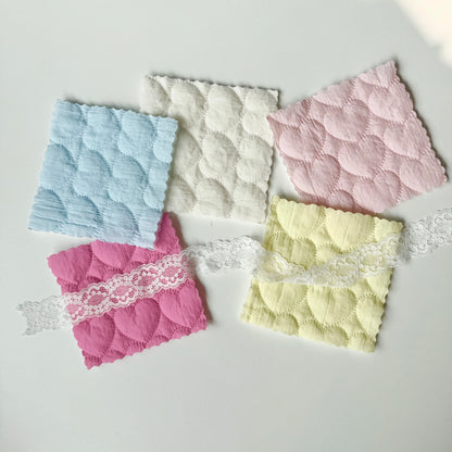 Nylon Quilted Puffer Fabric, Candy Hearts, for Coats, Bags & Cushions