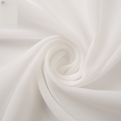 Opaque Chiffon Fabric, Solid, for Hanfu Linings, Dresses & Blouses - Off-White