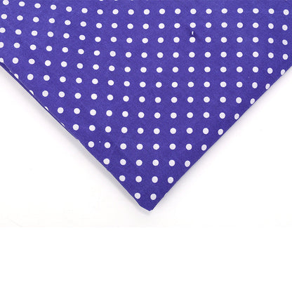 Polka Dot Polyester Fabric, Dotted Cloth for Bags & Table Linens - Navy