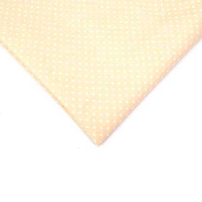 Polka Dot Polyester Fabric, Dotted Cloth for Bags & Table Linens - Beige