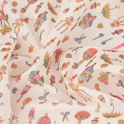 Polyester Cartoon Print Fabric, for Kids' Bags & Storage