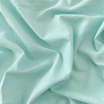 Polyester Crinkle Mint Fabric, for Tops & Table Linens - Crinkle Mint Green