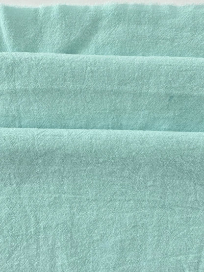 Polyester Crinkle Mint Fabric, for Tops & Table Linens