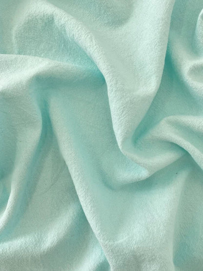 Polyester Crinkle Mint Fabric, for Tops & Table Linens