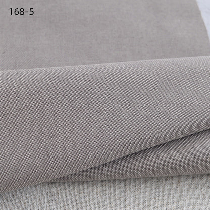 Polyester Faux Linen Upholstery Fabric, Thick & Durable - Mud Grey