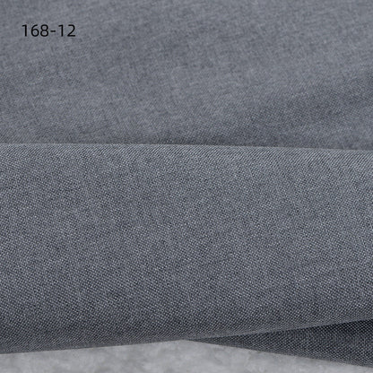 Polyester Faux Linen Upholstery Fabric, Thick & Durable - Dark Grey
